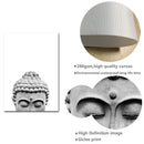 Canvasdoek - "Buddha Hoofd/Buddha Quote" - apart of als 2 delen, 11 maten