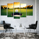 golf canvasdoek golfbal sport schilderij poster