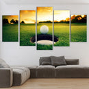 golf canvasdoek golfbal sport schilderij poster