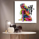 Kleurrijke Buddha Canvasdoek Korting