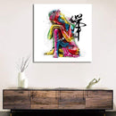 Kleurrijke Buddha Canvasdoek Korting