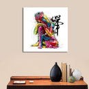 Kleurrijke Buddha Canvasdoek Korting