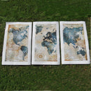 Wereldkaart - Map In Canvas - Indigo Markt