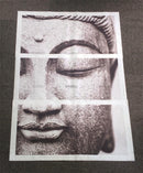 Zwart/Wit Buddha Canvasdoek 3 Delen - Indigo Markt