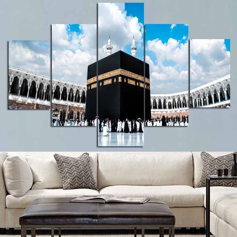 Mekka - Moskee - Canvas Schilderij - hadj Schilderij - Bedevaart ramadan