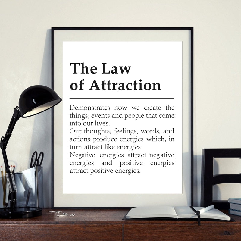 The Law of Attraction in Canvasdoek