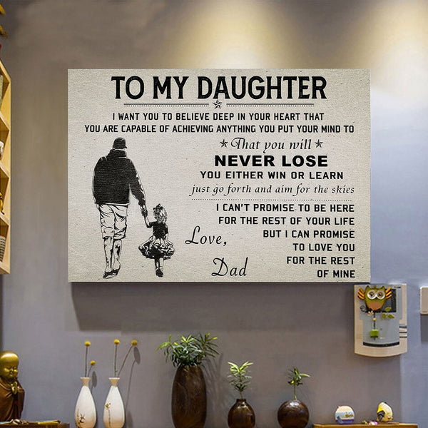 To My Son and Daughter Quotes in Canvasdoek