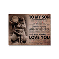 To My Son and Daughter Quotes in Canvasdoek