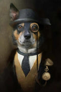 Hond humor canvasdoek schilderij poster (13 varianten)