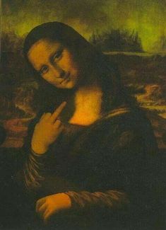 Humorvolle afbeeldingen van de "Mona Lisa" - 32 varianten