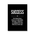 Grind Hustle Success Motivatie Quotes in Canvasdoek (6 varianten)