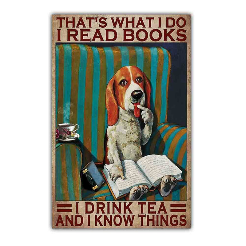 Hond canvasdoek schilderij poster (20 varianten)