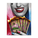 Dollar Bills met Vrouw in Canvasdoek