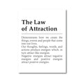 The Law of Attraction in Canvasdoek