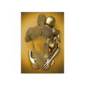 Schitterende moderne metalen figuur - Canvasdoek - Romantiek Schilderij - Liefde Schilderij