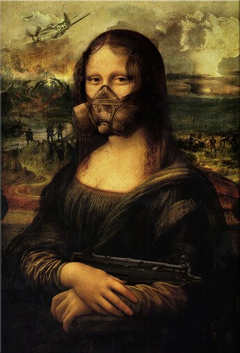 Humorvolle afbeeldingen van de "Mona Lisa" - 32 varianten