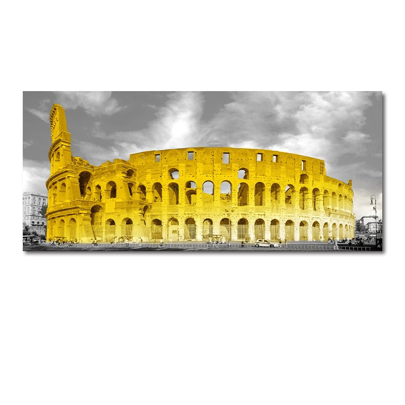 Colosseum amfitheater Rome canavasdoek schilderij poster