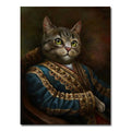 kat poes vintage canvasdoek schilderij poster humor