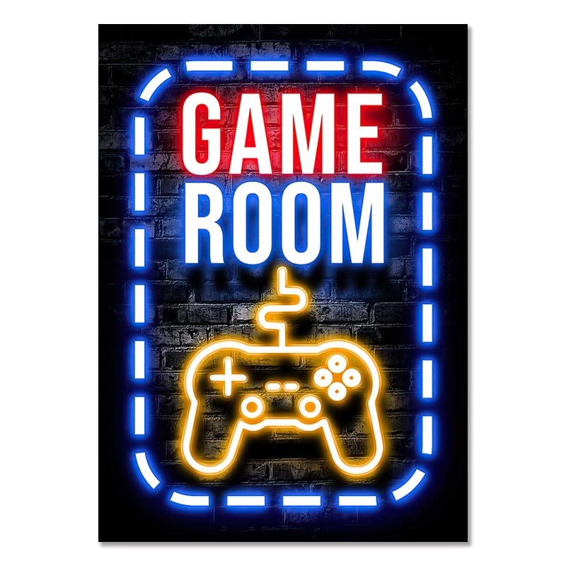 Gaming Room Canvasdoek - Gaming Room Schilderij - Quotes Schilderij - 36 varianten