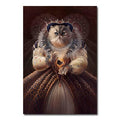 kat poes vintage canvasdoek schilderij poster humor