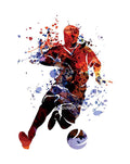 voetbal kunst canvasdoek schilderij poster
