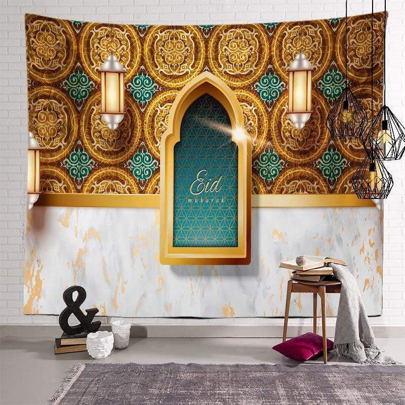 Ramadan Eid Mubarak Wandkleed Decoratie 17 / 100X75CM Korting