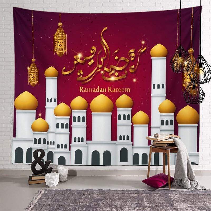 Ramadan Eid Mubarak Wandkleed Decoratie 24 / 100X75CM Korting