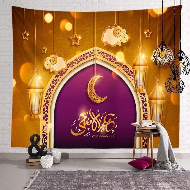 Ramadan Eid Mubarak Wandkleed Decoratie 9 / 100X75CM Korting