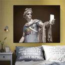 Sculptures Gekleed als Hipsters in Canvasdoek Korting