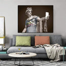 Sculptures Gekleed als Hipsters in Canvasdoek Korting