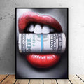 Sexy Lips moderne 3 delige canvas pymwymicollectorspri / 30X40CM Korting